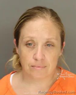 Mugshot of Courtney Amber Reimer booked in Ada County, Idaho on August 26, 2026