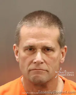 Mugshot of Eric Stanley Hamilton booked in Ada County, Idaho on March 5, 2026