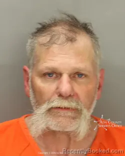 Mugshot of David Patrick Ross booked in Ada County, Idaho on March 17, 2026