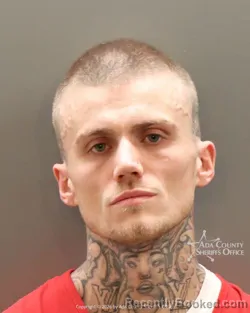 Mugshot of Devin James Loveland booked in Ada County, Idaho on October 21, 2026