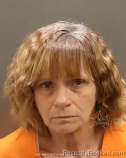 Mugshot of Carol Baxter booked in Ada County, Idaho on April 5, 2026