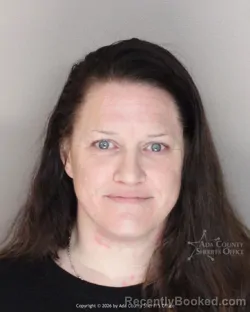 Mugshot of Jessica Joy Corson booked in Ada County, Idaho on March 9, 2026