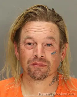 Mugshot of Brandon Lee Richards booked in Ada County, Idaho on August 26, 2026