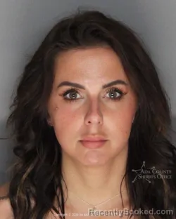 Mugshot of Sierra Jean Duvall booked in Ada County, Idaho on June 21, 2026