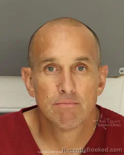 Mugshot of Philip Thompson booked in Ada County, Idaho on August 21, 2026