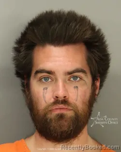 Mugshot of Joshua Joel Bentley booked in Ada County, Idaho on October 22, 2026
