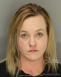 Mugshot of Katie Dawn Waterston booked in Ada County, Idaho on August 23, 2026
