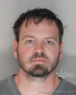 Mugshot of Michael Jeffrey Dawson booked in Ada County, Idaho on March 30, 2026