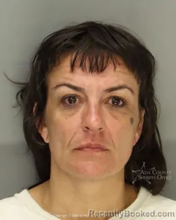 Mugshot of Kristen Leigh Vehrs booked in Ada County, Idaho on July 12, 2026