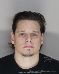 Mugshot of Jacob Horten Carignan booked in Ada County, Idaho on March 6, 2026