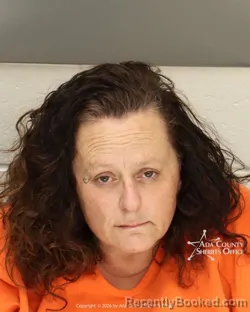 Mugshot of Leeandra Marie O'daniel booked in Ada County, Idaho on March 11, 2026