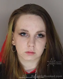 Mugshot of Tayva Anastasia Donohue booked in Ada County, Idaho on October 14, 2026
