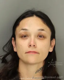 Mugshot of Amber Rose Gallegos booked in Ada County, Idaho on March 29, 2026