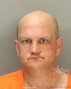 Mugshot of Dustin Lee Harris booked in Ada County, Idaho on March 29, 2026