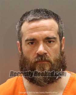 Booking photo from Ada County, Idaho