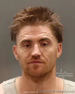Mugshot of Zachary Hunter Weigt booked in Ada County, Idaho on August 24, 2026
