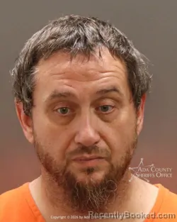 Mugshot of Brian Joseph Standlee booked in Ada County, Idaho on July 8, 2026