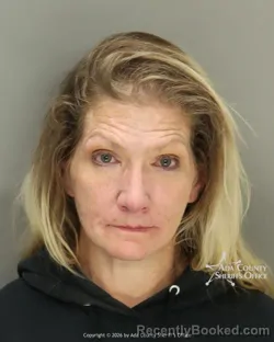 Mugshot of Dena Renee Stamp booked in Ada County, Idaho on April 30, 2026