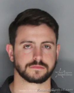 Mugshot of Seth Joshua tory Bouris booked in Ada County, Idaho on May 7, 2026