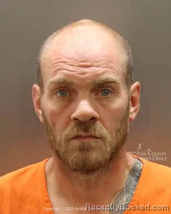 Mugshot of Michael Stephen Myler booked in Ada County, Idaho on April 3, 2026