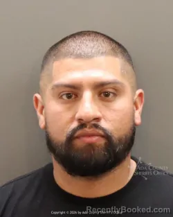 Mugshot of Ignacio Jr Tellez booked in Ada County, Idaho on June 20, 2026