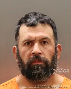Mugshot of Michael Carlin Renteria booked in Ada County, Idaho on May 13, 2026