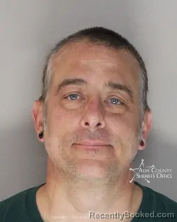 Mugshot of David Michael Hofer booked in Ada County, Idaho on May 6, 2026
