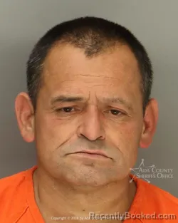 Mugshot of Manuel Garcia Sancho booked in Ada County, Idaho on October 10, 2026