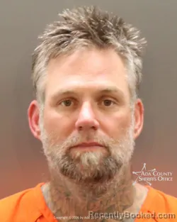 Mugshot of Curtis Lee Yarnell booked in Ada County, Idaho on June 27, 2026