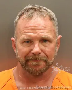 Mugshot of Dennis Ray Cooper booked in Ada County, Idaho on July 13, 2026