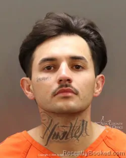 Mugshot of Daniel Isiah Lara booked in Ada County, Idaho on October 1, 2026