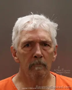 Mugshot of Kevin Rolf Meyer booked in Ada County, Idaho on March 7, 2026