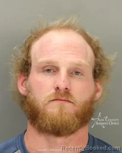 Mugshot of Andrew Lee Stradley booked in Ada County, Idaho on March 16, 2026