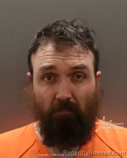 Mugshot of Jason Eugene Brewer booked in Ada County, Idaho on March 9, 2026