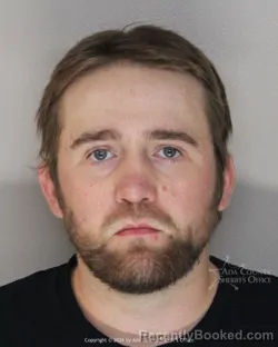 Mugshot of Aaron Marshall King booked in Ada County, Idaho on October 8, 2026