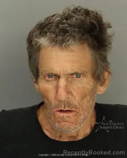 Mugshot of Mark Claire Arneson booked in Ada County, Idaho on July 2, 2026