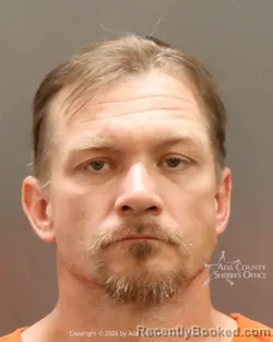 Mugshot of Scotty Dean Yehle booked in Ada County, Idaho on April 27, 2026