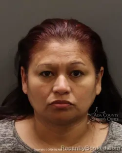 Mugshot of Erica Romero moradel booked in Ada County, Idaho on March 26, 2026