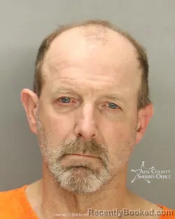 Mugshot of Bryan James Scanlan booked in Ada County, Idaho on April 2, 2026