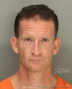 Mugshot of Jacob Justin Brown booked in Ada County, Idaho on August 24, 2026