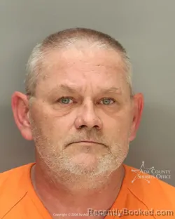 Mugshot of Merle Eugene Combe booked in Ada County, Idaho on March 16, 2026