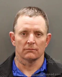 Mugshot of Johnny Ackerland booked in Ada County, Idaho on March 31, 2026