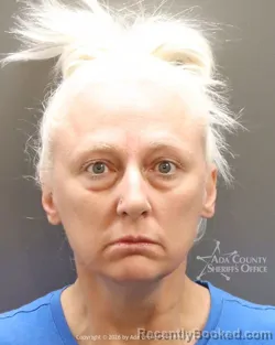 Mugshot of Crystal Ann Burk booked in Ada County, Idaho on August 29, 2026