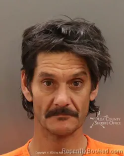 Mugshot of Nicholas Allen Rogers booked in Ada County, Idaho on August 27, 2026