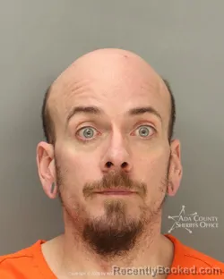 Mugshot of Aaron Joseph Haase booked in Ada County, Idaho on March 24, 2026