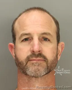 Mugshot of Douglas Jacob Folger booked in Ada County, Idaho on April 1, 2026