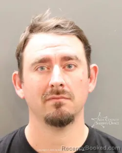 Mugshot of Ryan Michael Parkinson booked in Ada County, Idaho on May 7, 2026