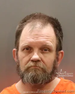 Mugshot of James Monon Brock booked in Ada County, Idaho on April 2, 2026