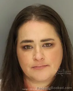 Mugshot of Shannon Marie Gill booked in Ada County, Idaho on October 23, 2026