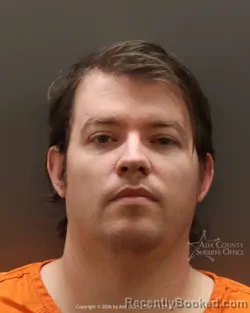 Mugshot of Cody Michael Townsend booked in Ada County, Idaho on March 23, 2026